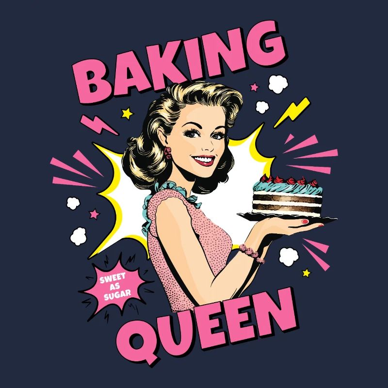 Cuisson Gâteau Cuisson Reine Cuisson Fée Boulanger Pop Art