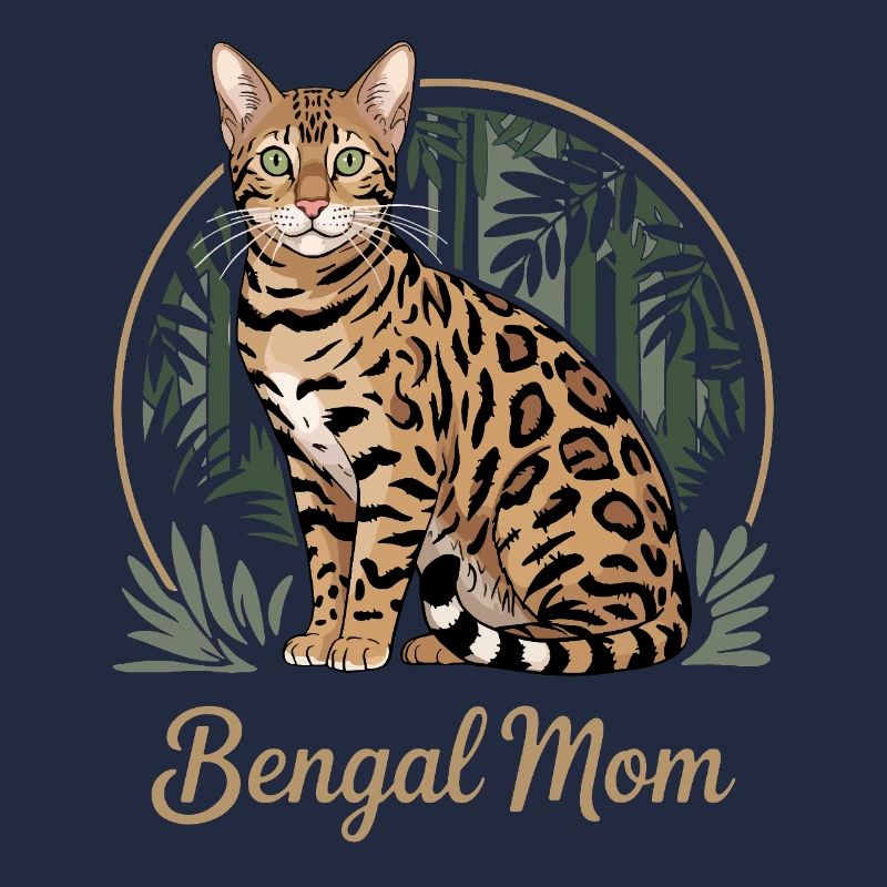 Cute Bengal Cat Mom