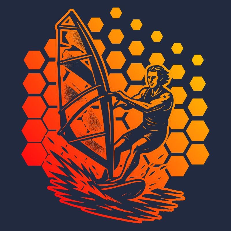 Modernes Windsurfing Artwork