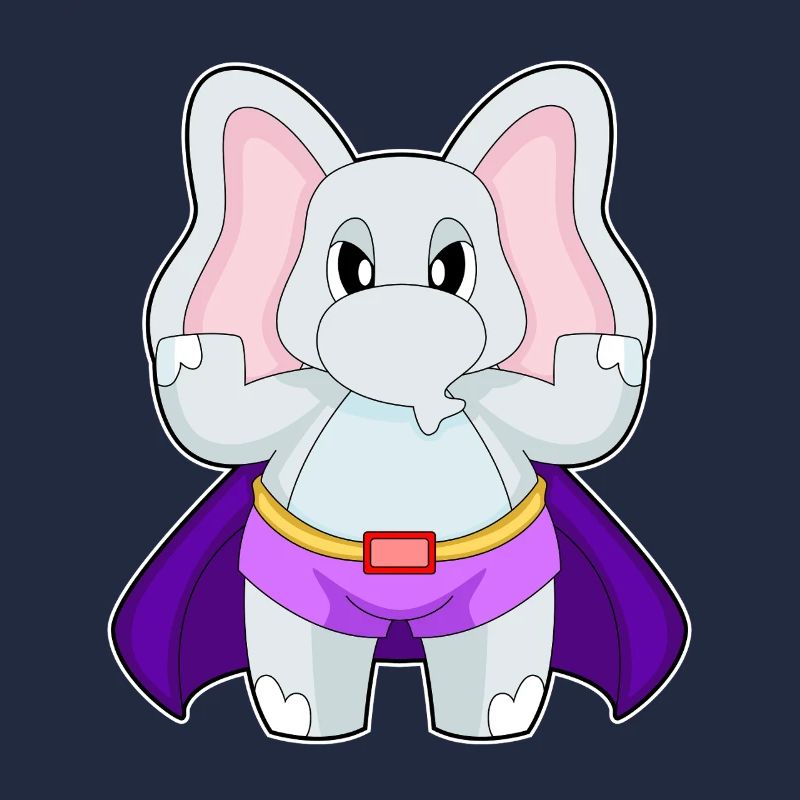 Elefant Superheld Umhang