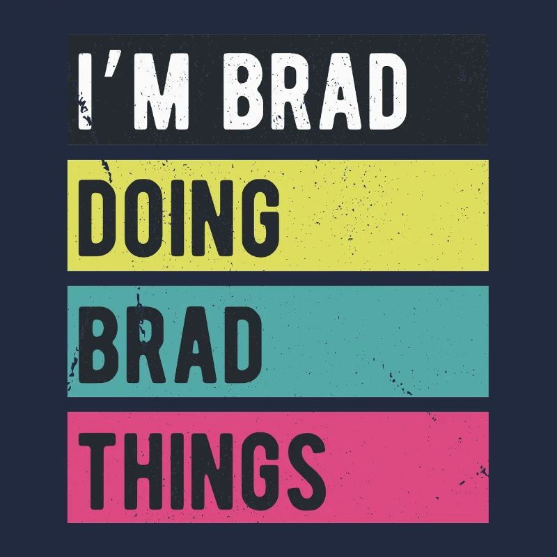 Ich bin Brad und mache Brad Things Retro-Farben