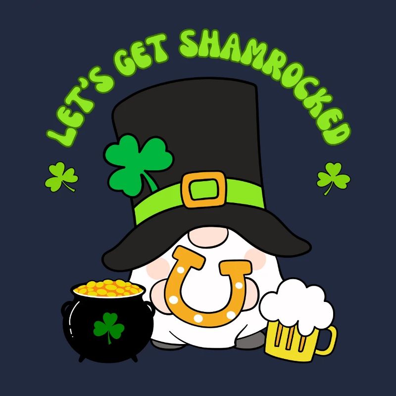 Lets Get Shamrocked Leprechaun Tee