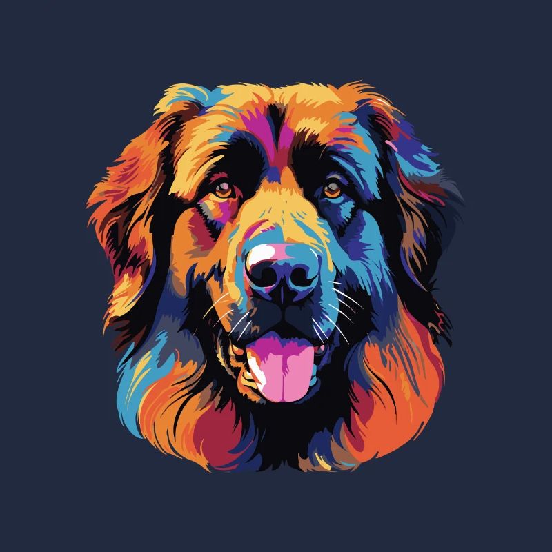 Farbexplosion Hundeporträt