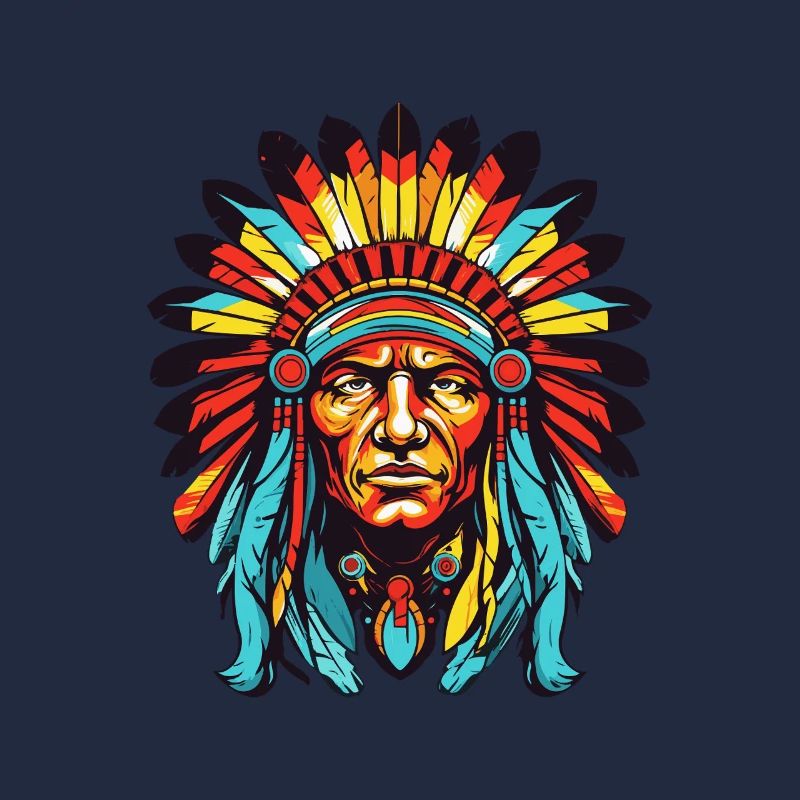Indianer Häuptling Comic