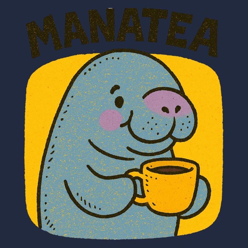 Manatea Cheer: Manatee Sips Tea