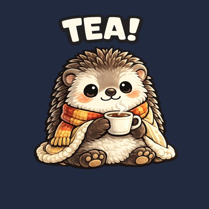 H Hedgehog Tee Time Cozy