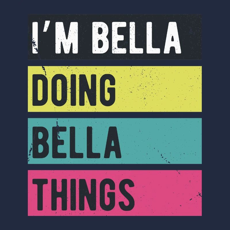 Ich bin Bella und mache Bella-Dinge Retro-Farben