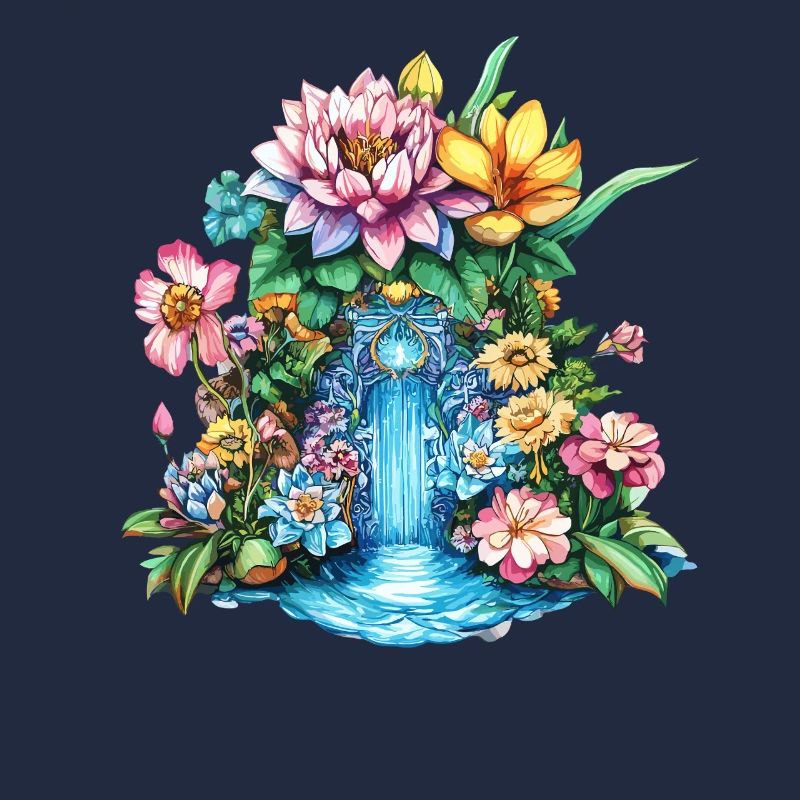 Blumenwasserfall Kaleidoskop
