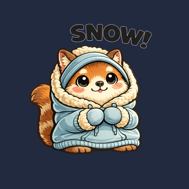 Fuchs im Winterpullover