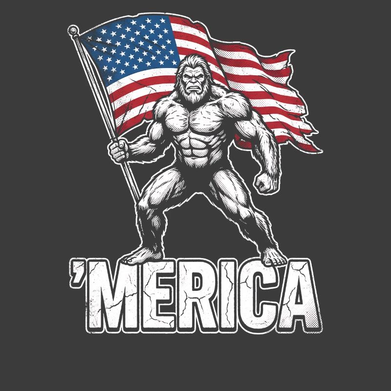 America Bigfoot Drôle 4 juillet Bigfoot Ameri