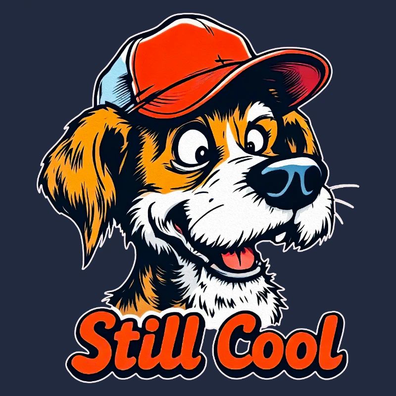 Immer noch cooler Cartoon-Hund