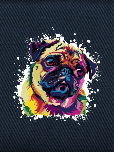 Hund Pug Tier Kunst
