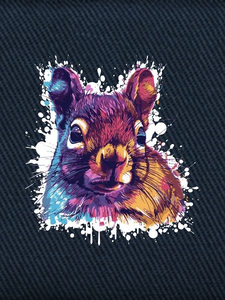Farbkontrast Eichhörnchen PopArt