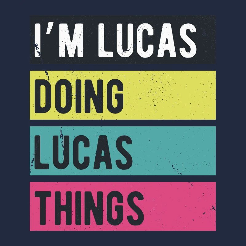 I’m Lucas Doing Lucas Things Retro Colors