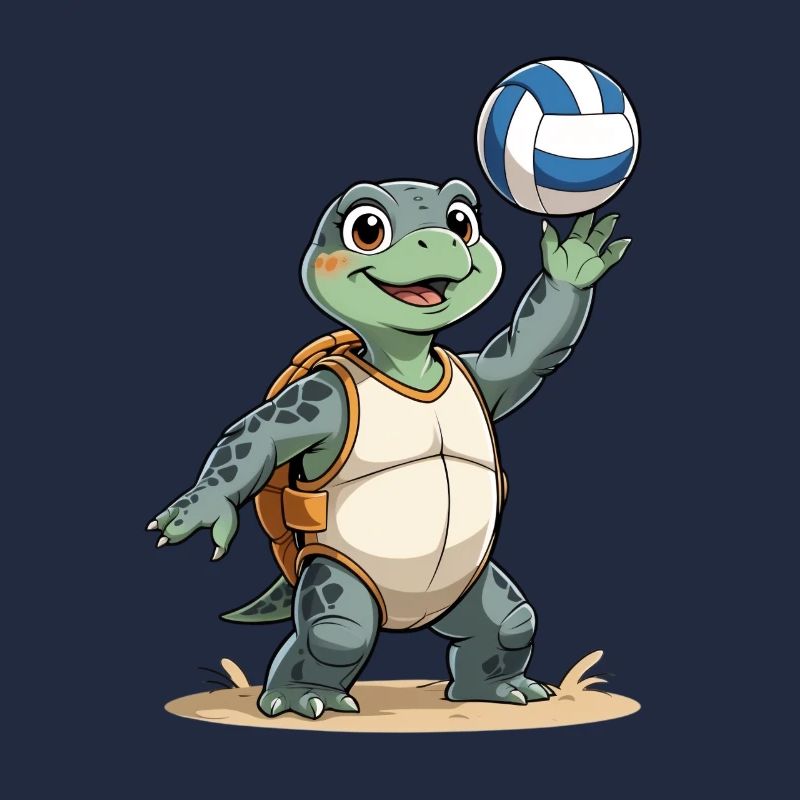 Volley-Turtle with backpack