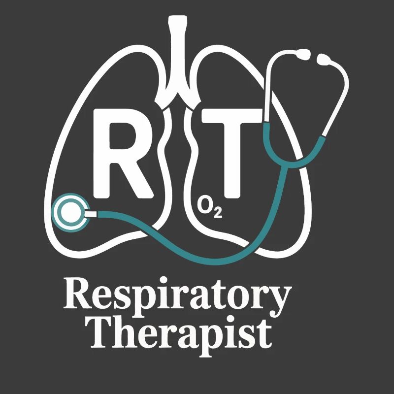Respiratory Therapy RT Logo Lung Stethoscope