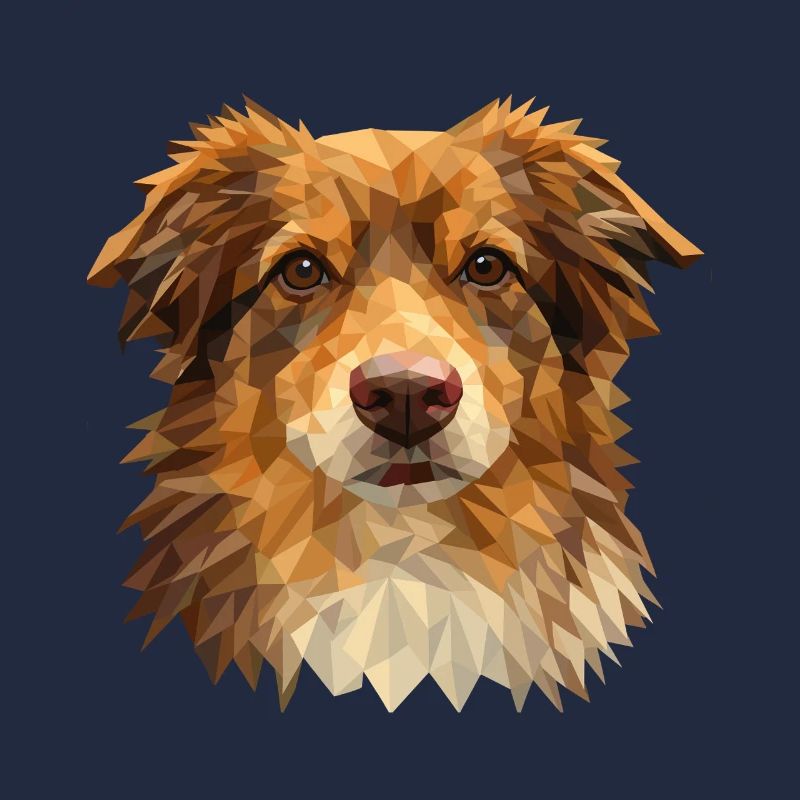 Australian Shepherd – Conception géométrique de chien