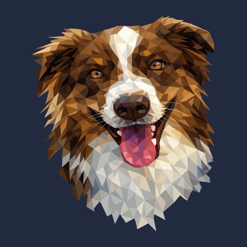Australian Shepherd – Conception géométrique de chien