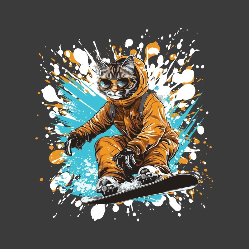 Katze Snowboard