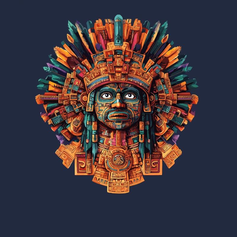 Aztekische Feuermaske