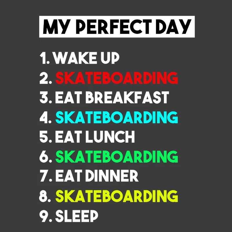 Mein perfektes Skateboard-Routine-Design