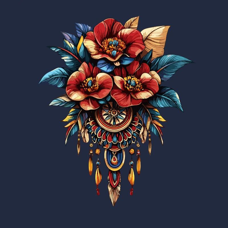 Blüten Dreamcatcher Ornament