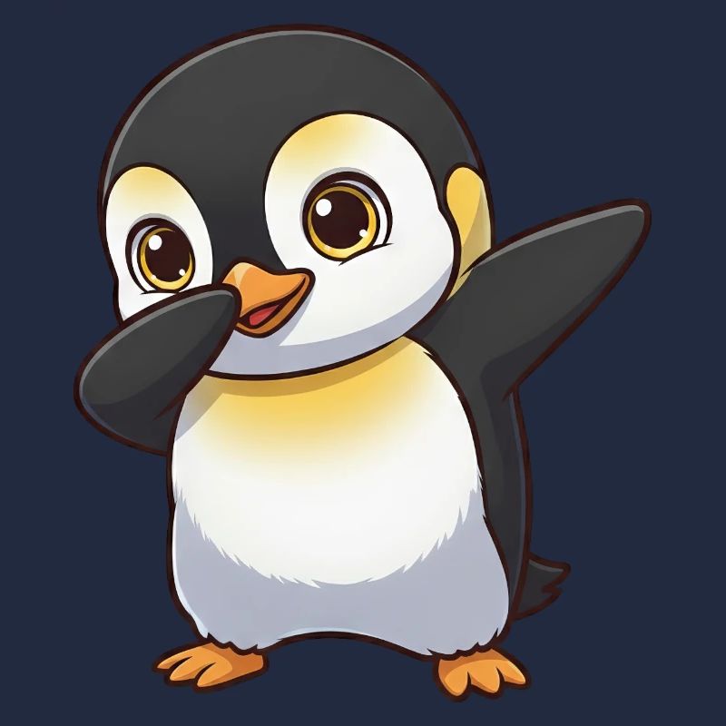 Ami cartoon Cool Penguin Dab Dab