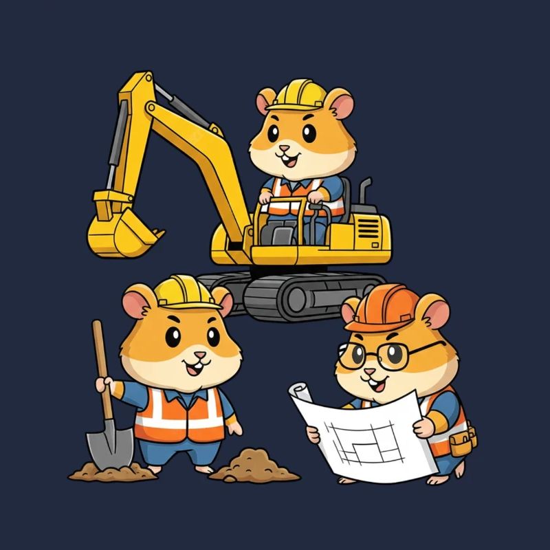 Hamster Construction Worker