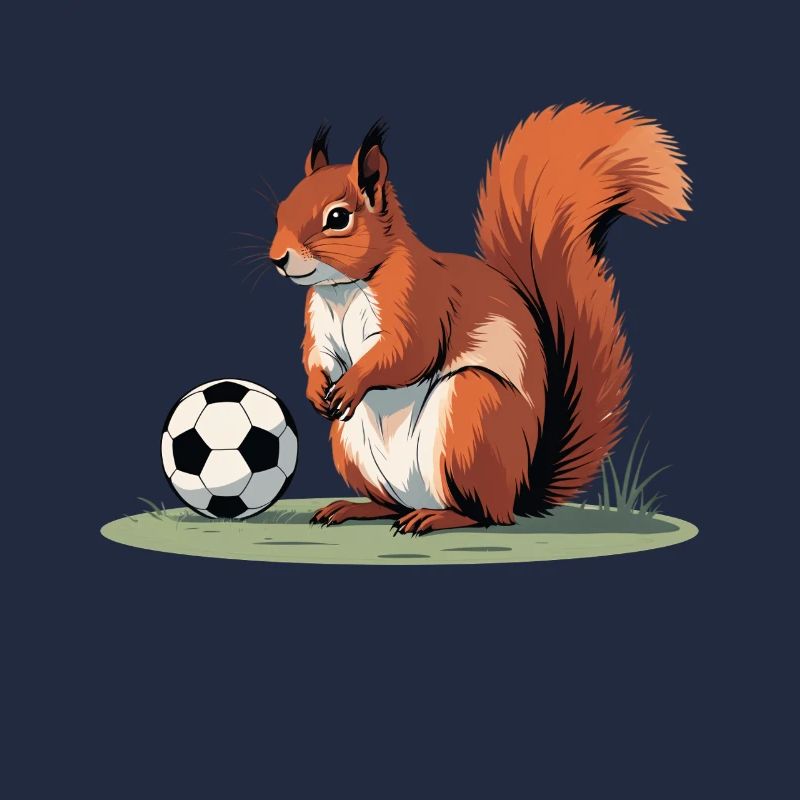 Eichhörnchen Fußballheld