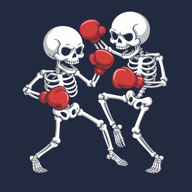 Skelettboxer Duell