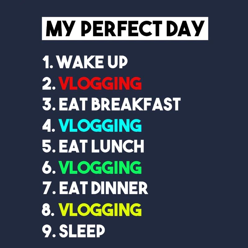 Mein perfekter Tag Vlogging-Zeitplan – Creator-Kunst