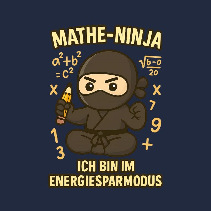 Ninja drôle de maths pour professeur de maths