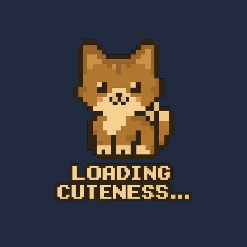 Pixel Puppy Loading Cuteness