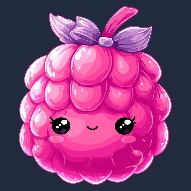 Kawaii Raspberry Cuddle Character