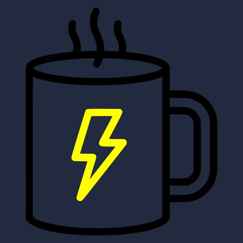 Kaffeebecher Blitz Energie