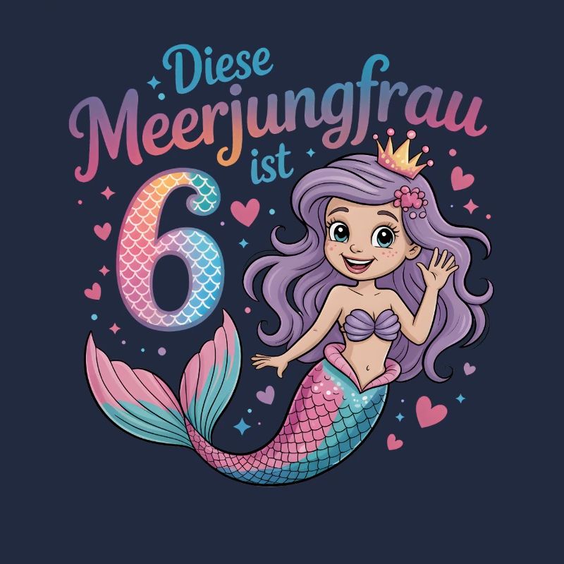 Cette sirène a 6 filles et a 6 ans