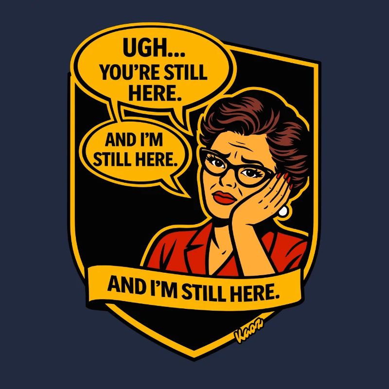 Retro Comic Lady: Still Here