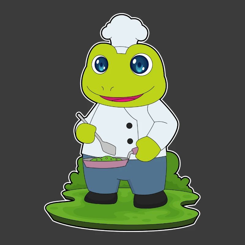 Cuisson à la poêle de cuisson à grenouilles