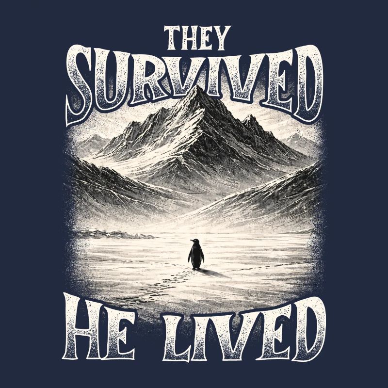 Sie überlebten He Lived Penguin Meme existenziell