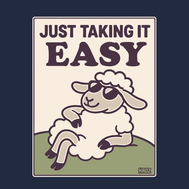 Moutons détendus, juste confortables