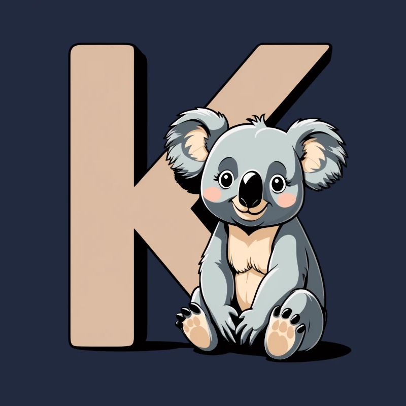 KoalaK Buchstabe Design