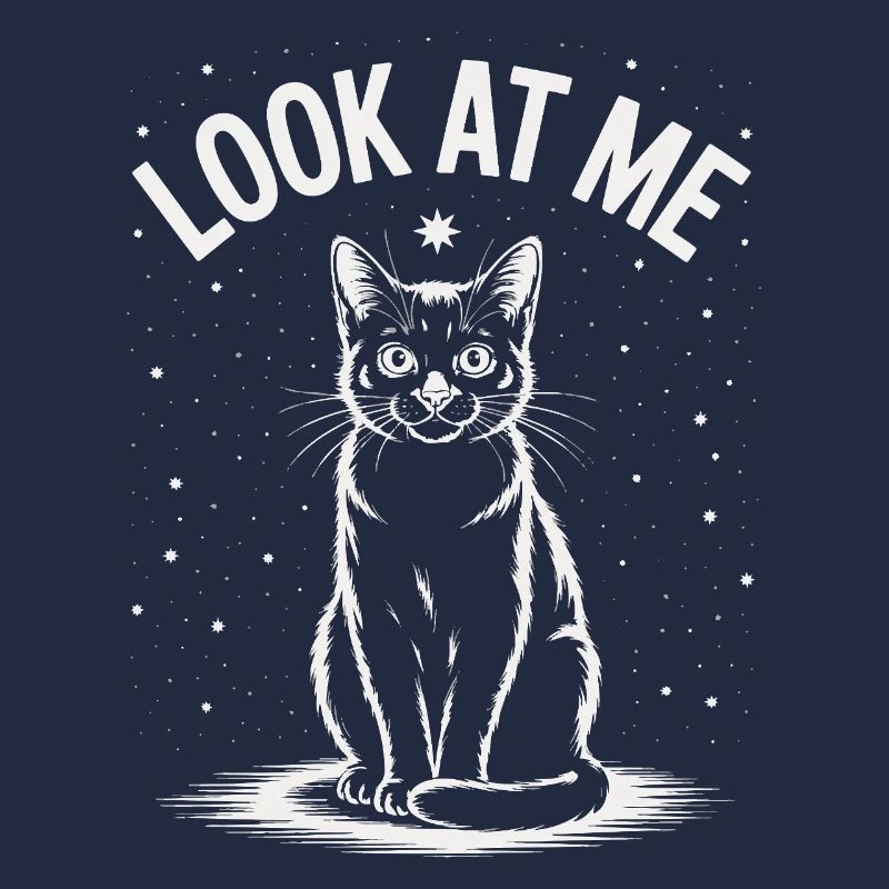 Regarde-moi - Ciel étoilé de chat