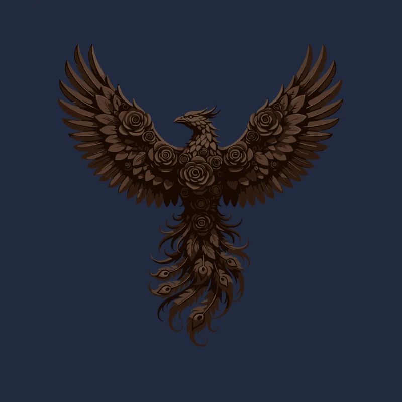 Dunkelbrauner Rosenphönix