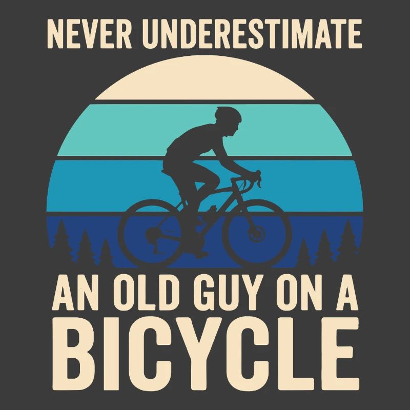 Never Underestimate Old Guy Bicycle