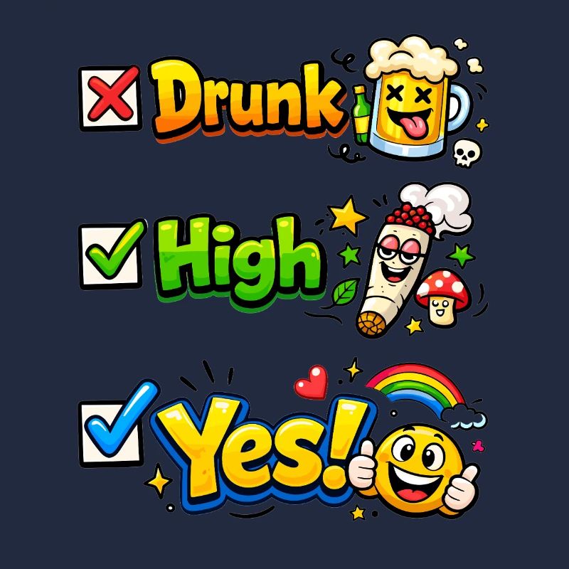 Fröhliche Party-Check Sticker