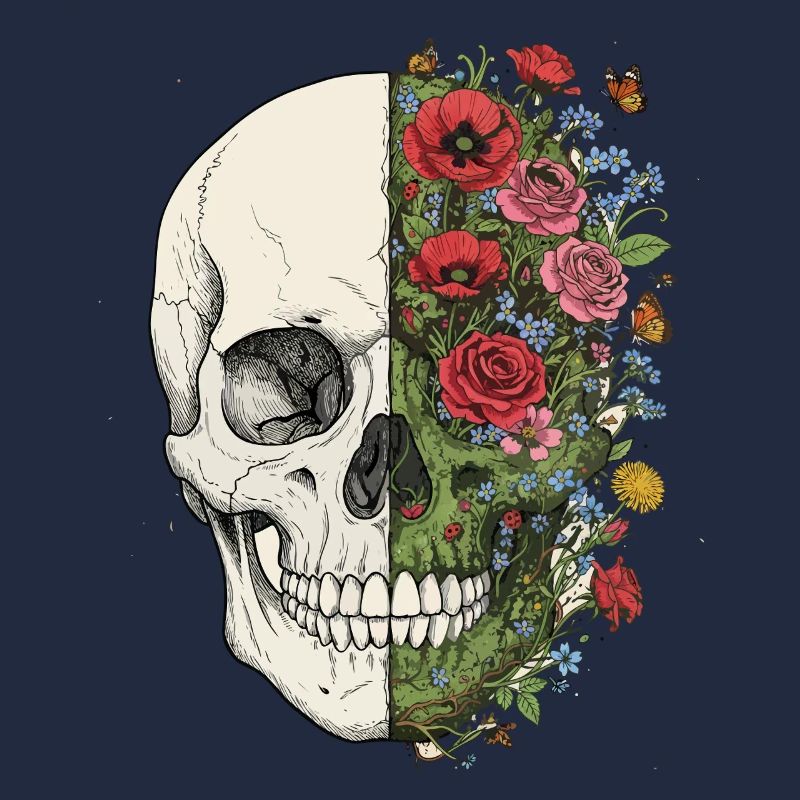 Totenkopf Blumen Schmetterling