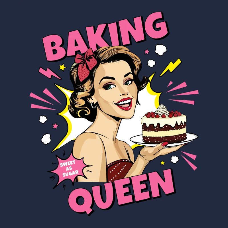 Baking Cake Baking Queen Baking Fairy Baker Pop Art