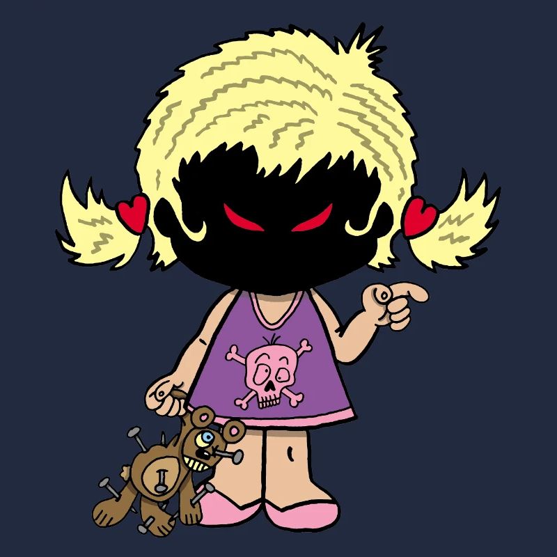 Dämonisches kleines Mädchen