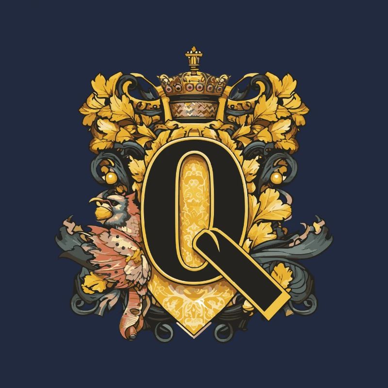 Q Buchstabe Name Krone
