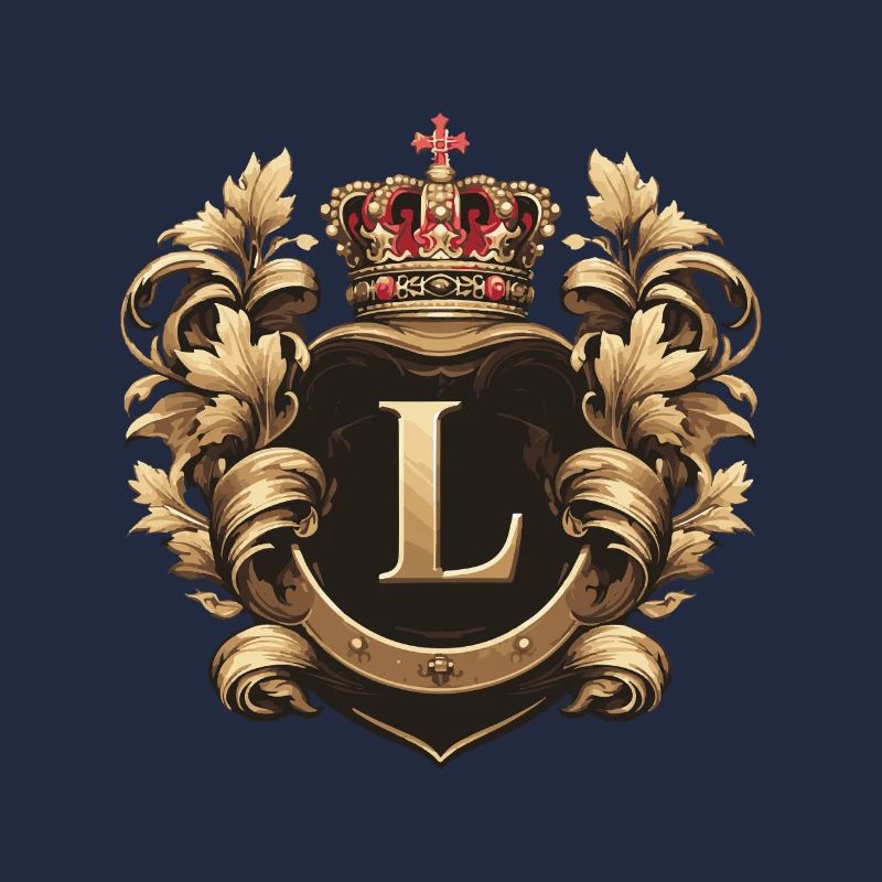 L Buchstabe Name Krone